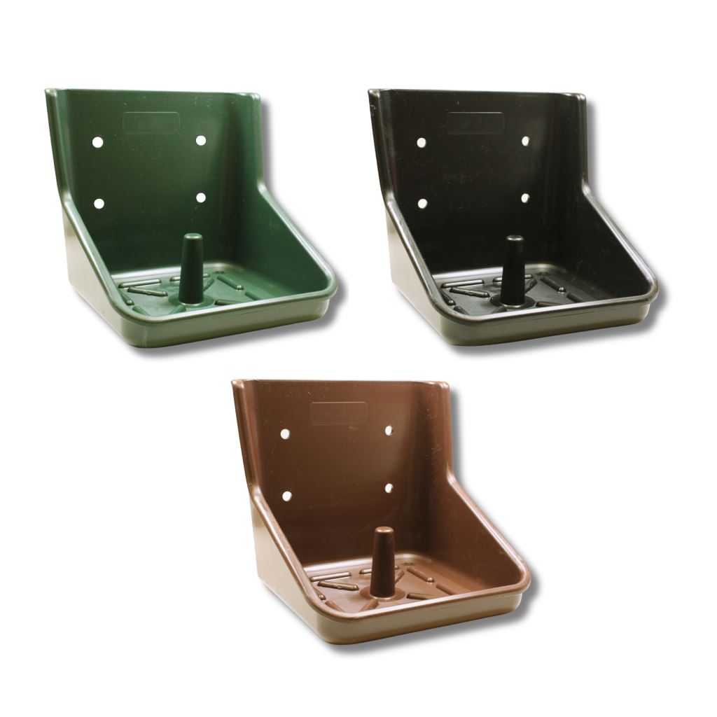 Salzlecksteinhalter »primo« für Mineralleckstein bis 10kg · grün, schwarz, braun