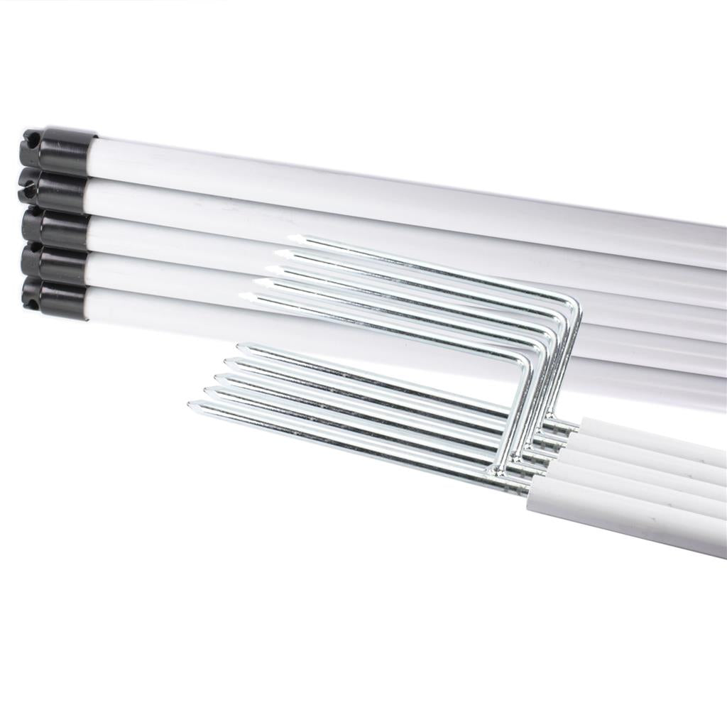 10x Weidezaunpfähle »Kunststoff« 150cm Weidezaun 19mm