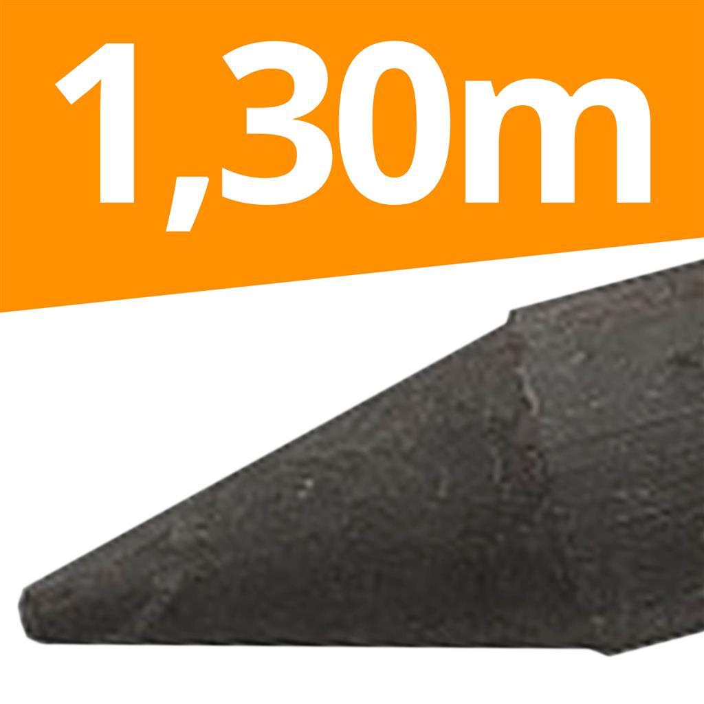 165 x Recyclingpfähle »Rund« 1,30m 4,5cm Palette