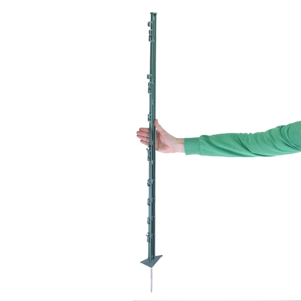 10x Kunststoffpfähle »Dreieckstritt« 125cm Weidezaunpfähle