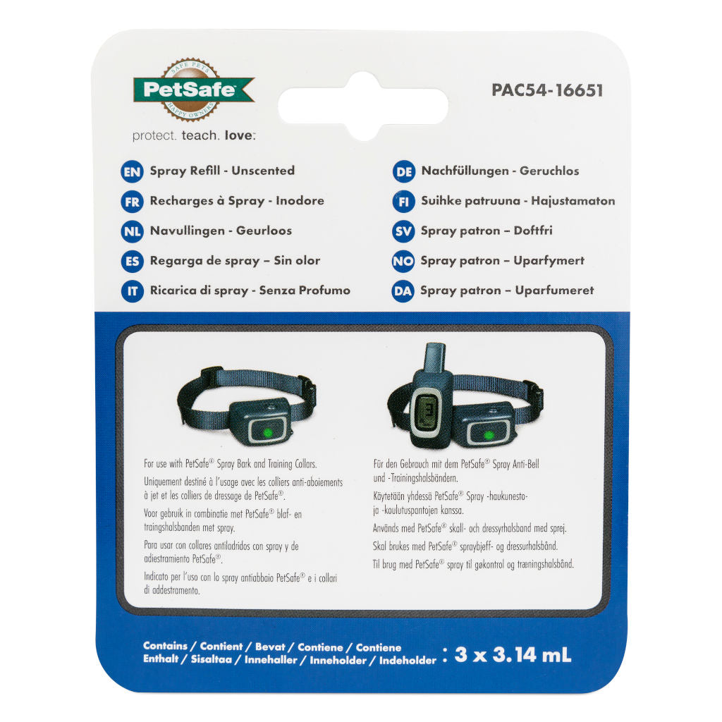 3x Nachfüllpatrone zu Petsafe Sprühhalsband »Spray Deluxe« Ersatzpatrone · geruchslos