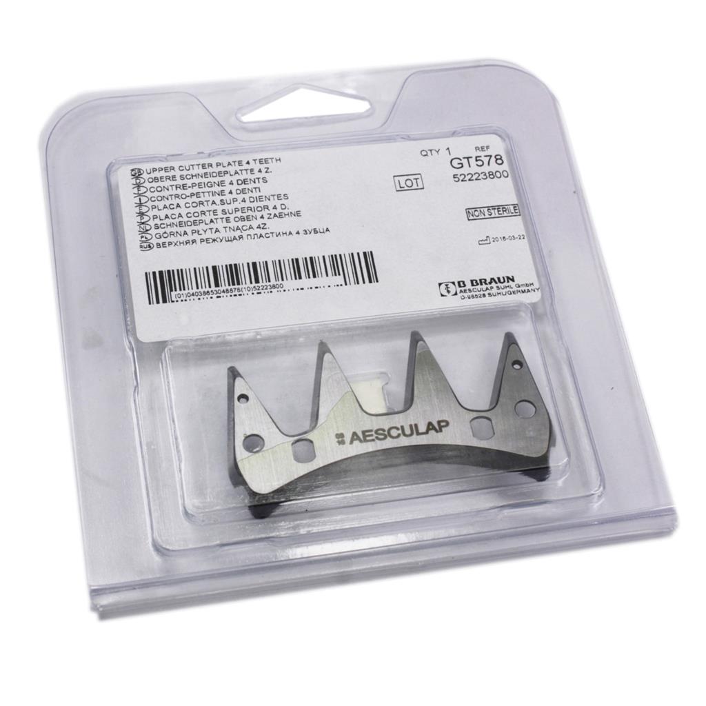 Scherkamm »Aesculap GT 578« obere Schneidplatte 4 Zähne