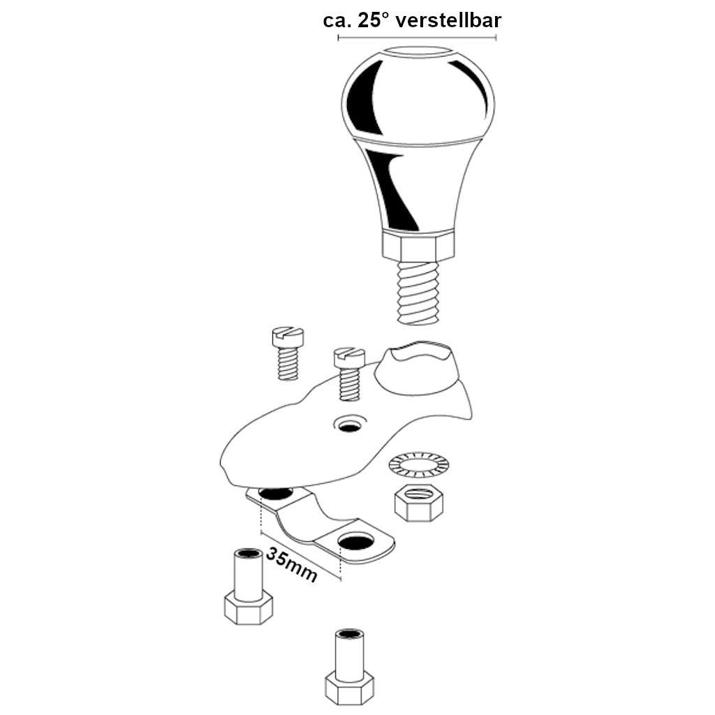 Lenkradknauf »Agropa Variant« Lenk Hilfe, PKW / Schlepper / LKW