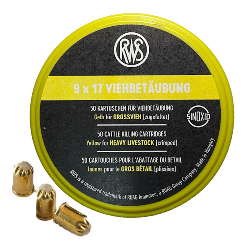 Platzpatronen »Kaliber 9x17« 50x, für Schussfalle Wühlmaus