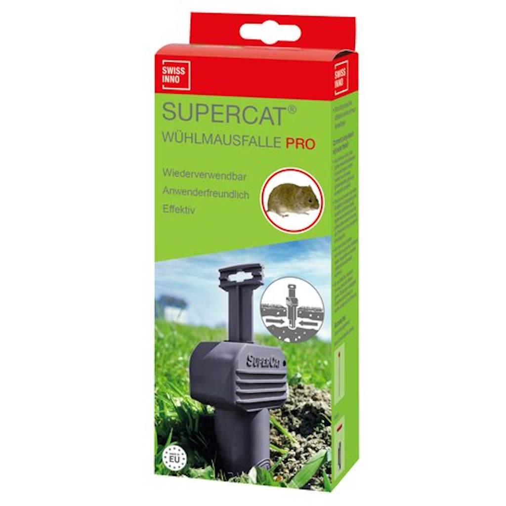 Wühlmausfalle »SuperCat Pro« zum Einsatz in Gängen