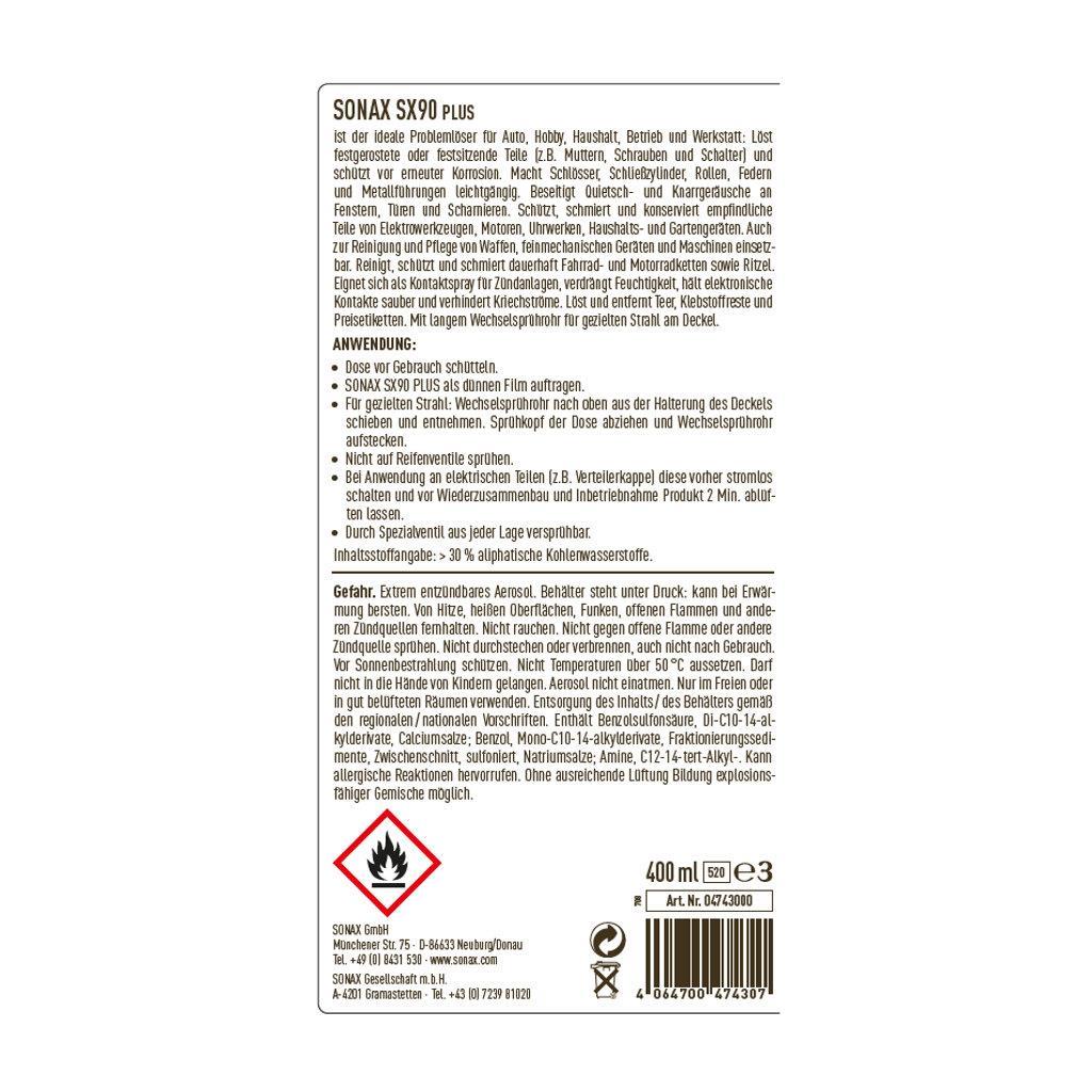 SONAX »SX90 Plus« Kriechöl, Universalöl · 400ml