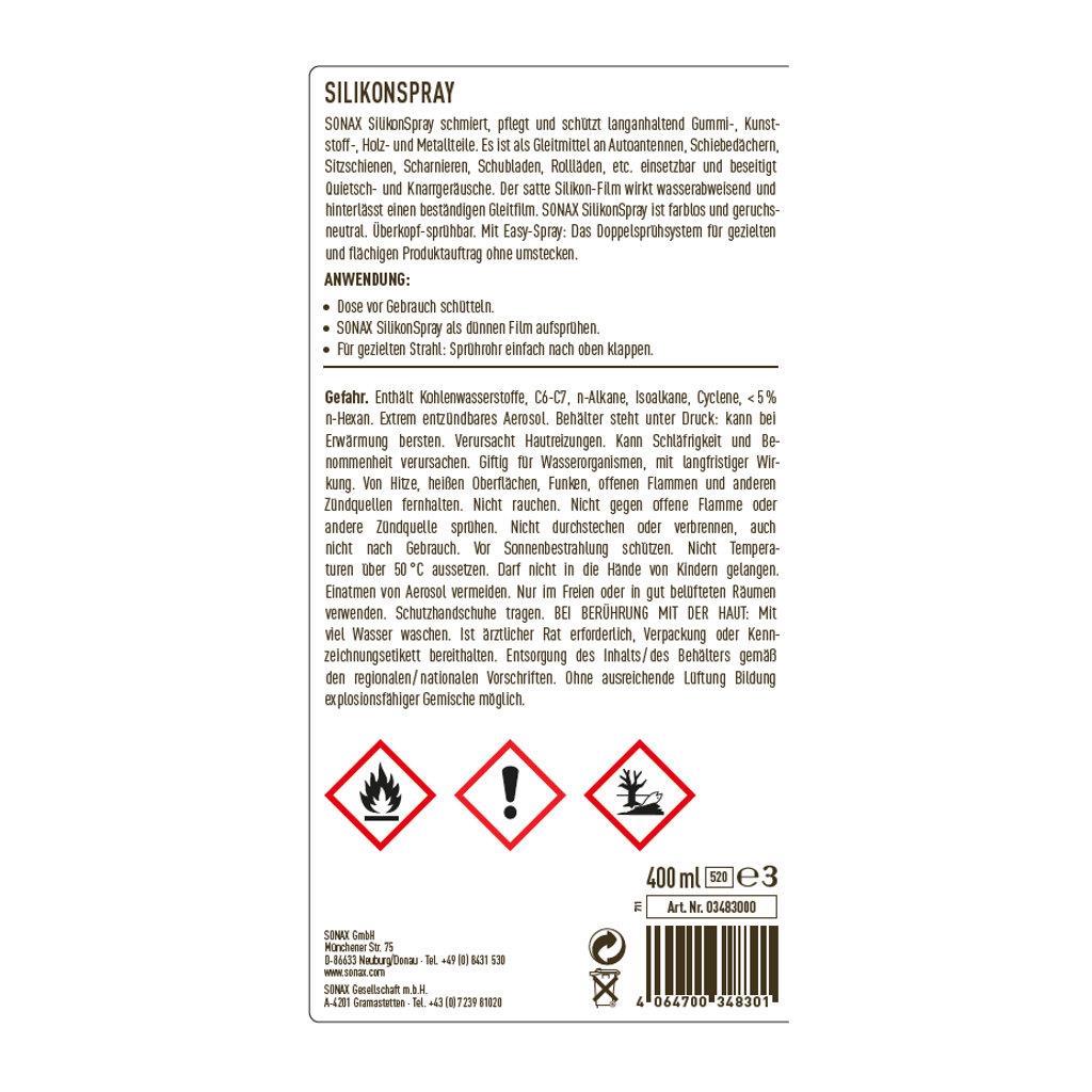 SONAX »Silikonspray« mit EasySpray · 400ml