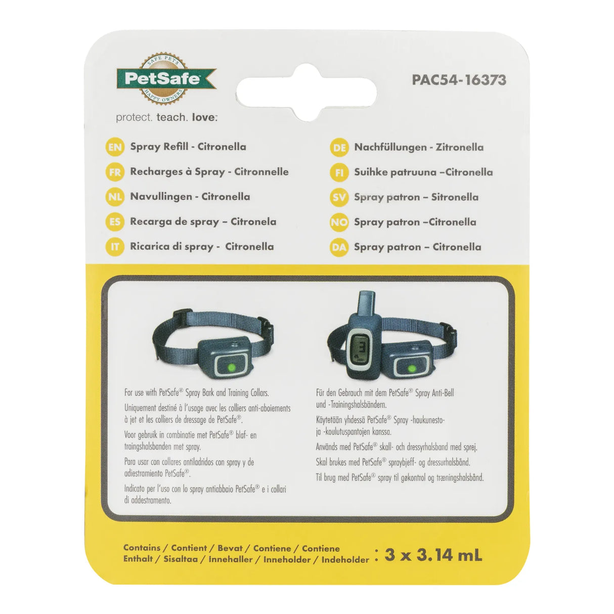 3x Nachfüllpatrone zu Petsafe Sprühhalsband »Spray Deluxe« Citronella · zitrone