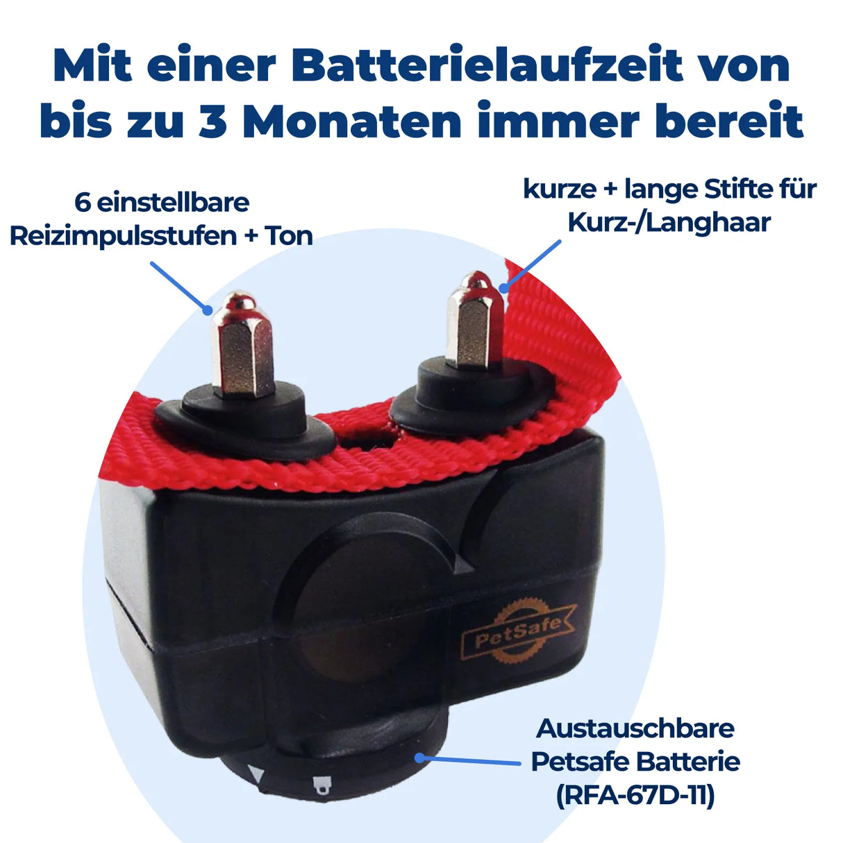 Unsichtbarer Hundezaun 27,5m Radius »Drahtlos Comfort« · ab 3,6kg