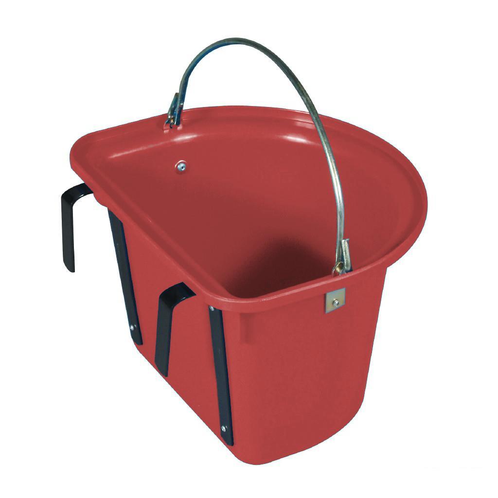 Futter Eimer »Deluxe« Stalleimer · 2 Halter, 1 Bügel, rot
