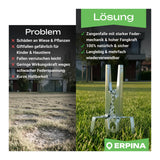 ERPINA® Wühlmaus-Zangenfalle »Pro« mit Köderplatte · sichere Wühlmausbekämpfung