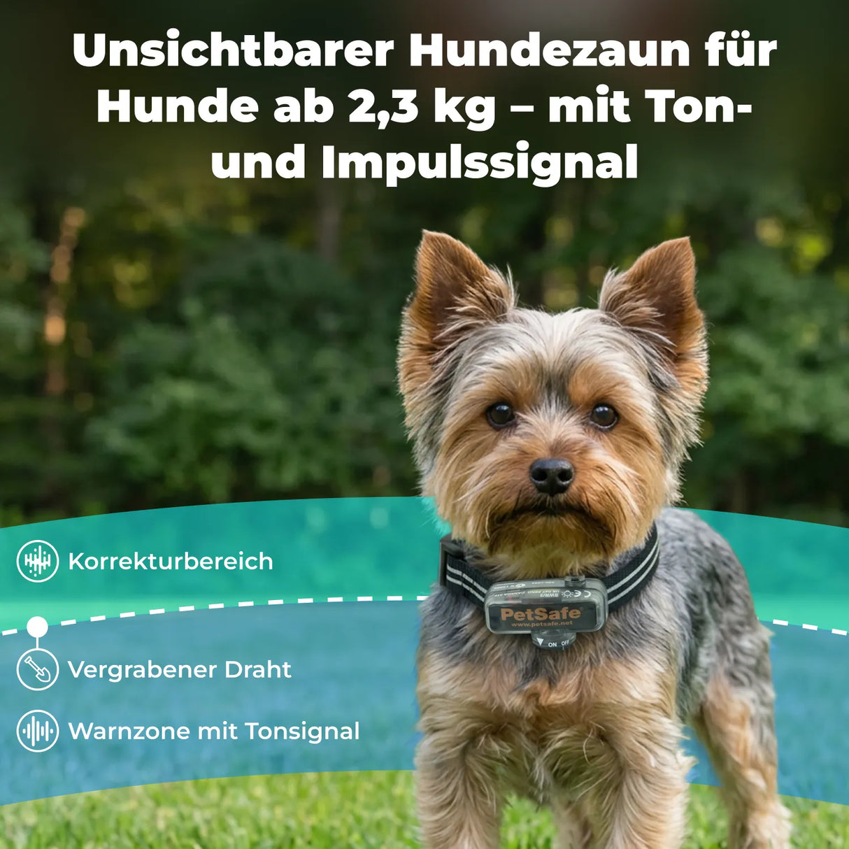 Unsichtbarer Hundezaun »Light« Zusatzhalsband mit Impuls & Ton