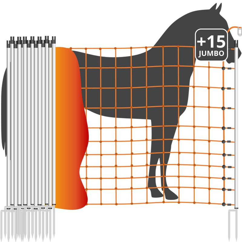 Pferdenetz »Euronetz« Weidenetz · 50m 2 Spitzen, 145cm