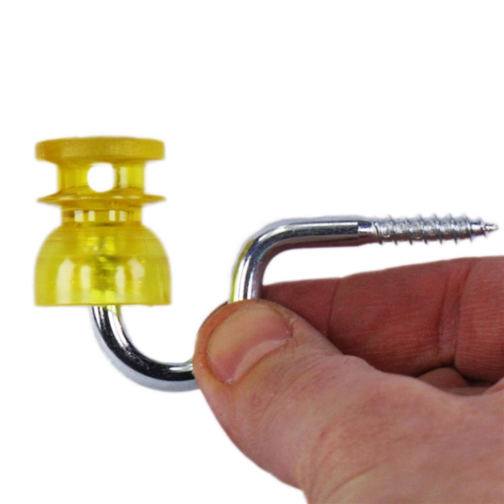 25x Schlitzisolatoren »C161« für Weidelitze, Draht