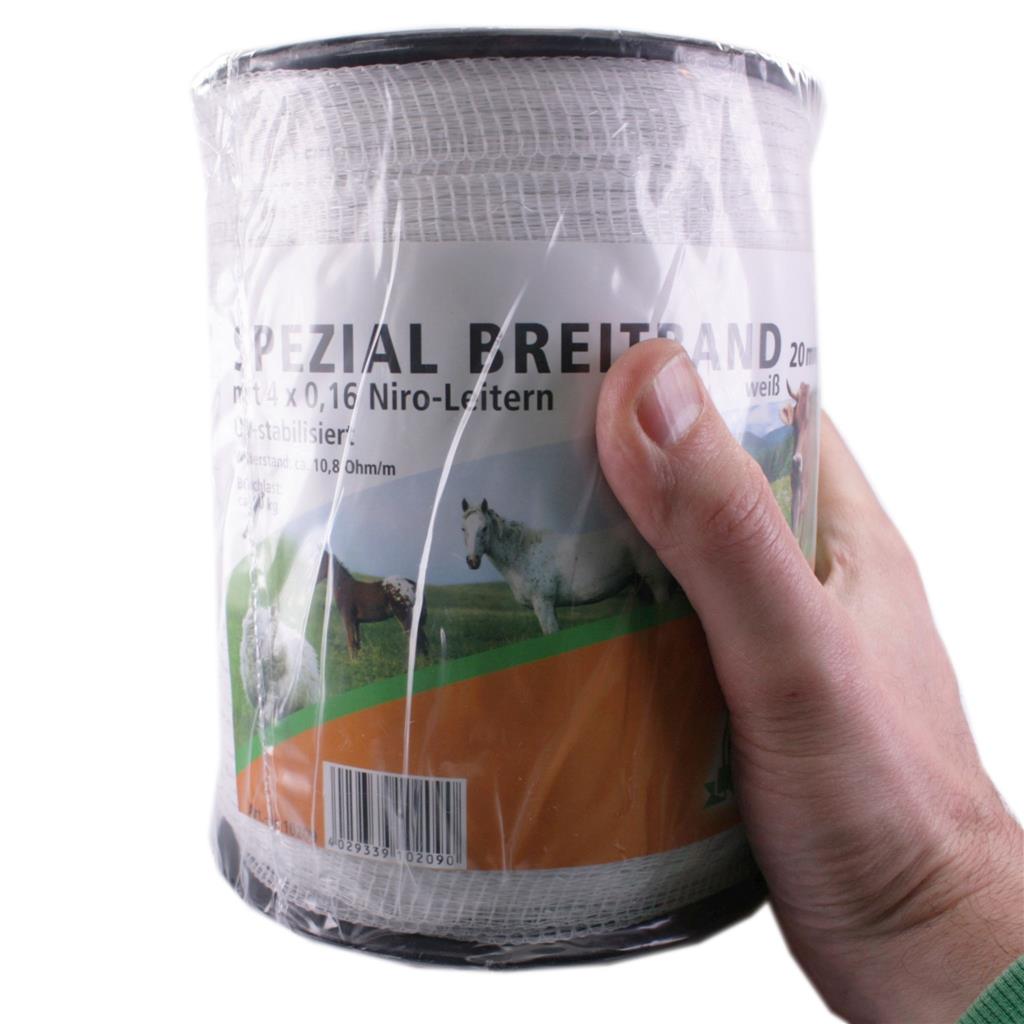 Weidezaunband »Spezial« Breitband · 20mm, 200m, weiß