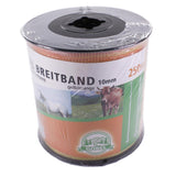 Weidezaunband »Spezial« Breitband · 10mm, 250m, gelb-orange