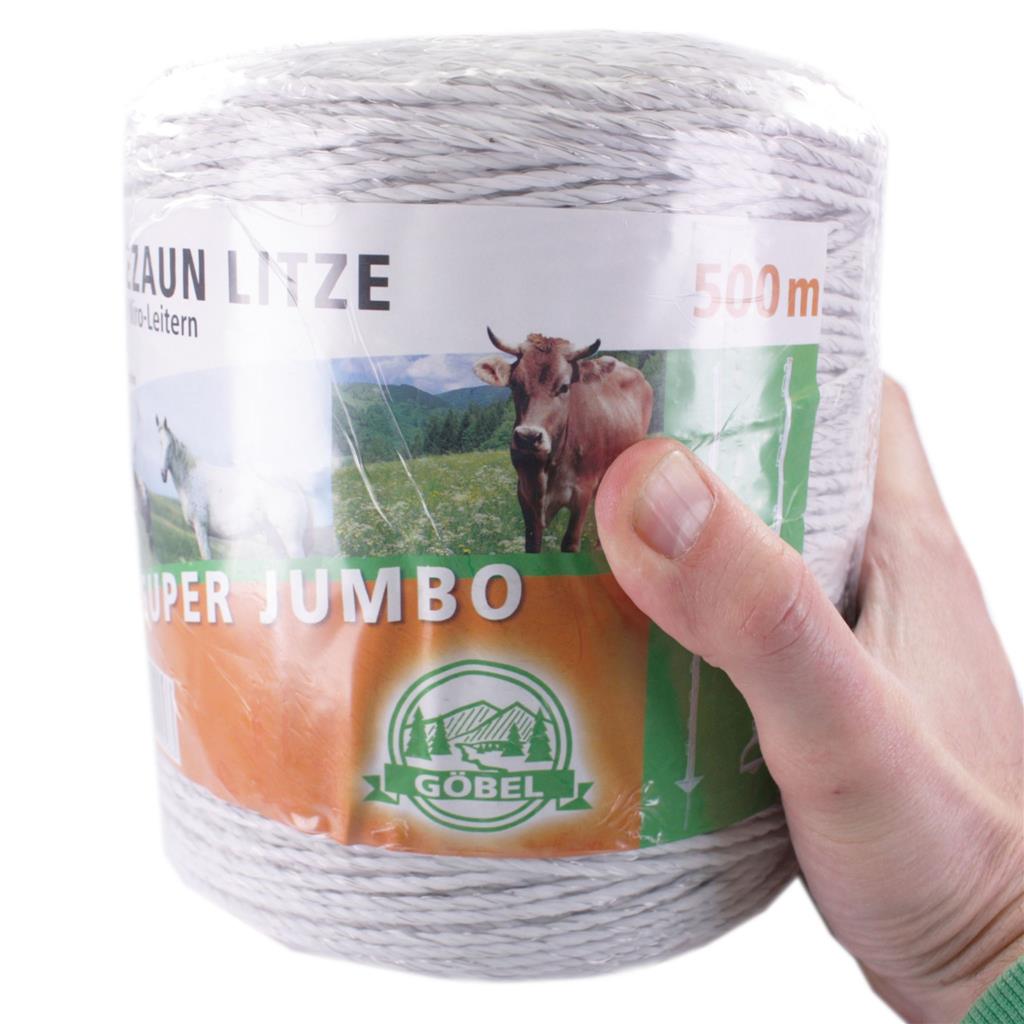 Weidezaunlitze »Super Jumbo« Kunststofflitze · 500m