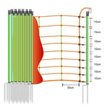 Schafnetz »Euronetz« mit Wildverbissschutz · 50m 2 Spitzen, 90cm
