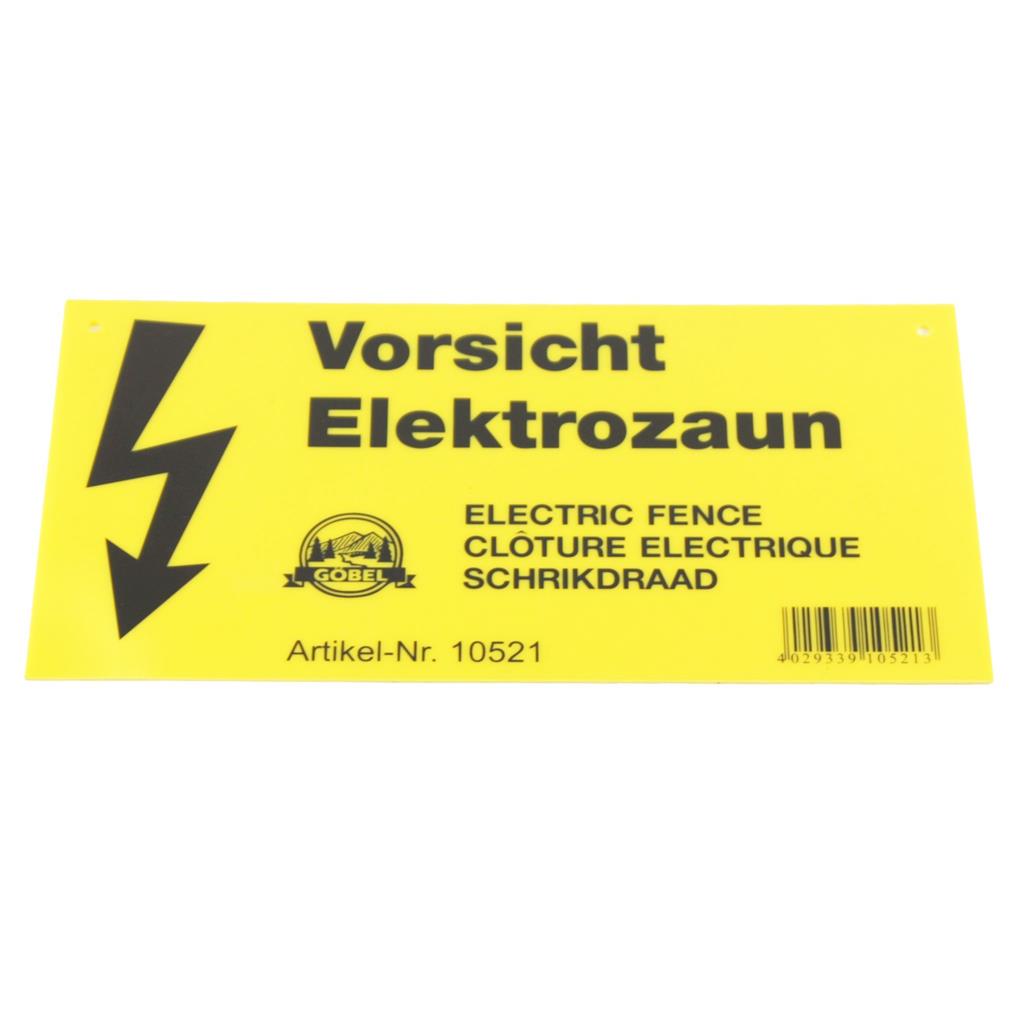 Warnschild Elektrozaun »Vorsicht« Weidezaun Warnschild