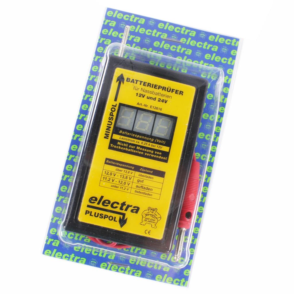 Batterie Prüfer »Digital« Prüfer für 12v-24v · Nassbatterie