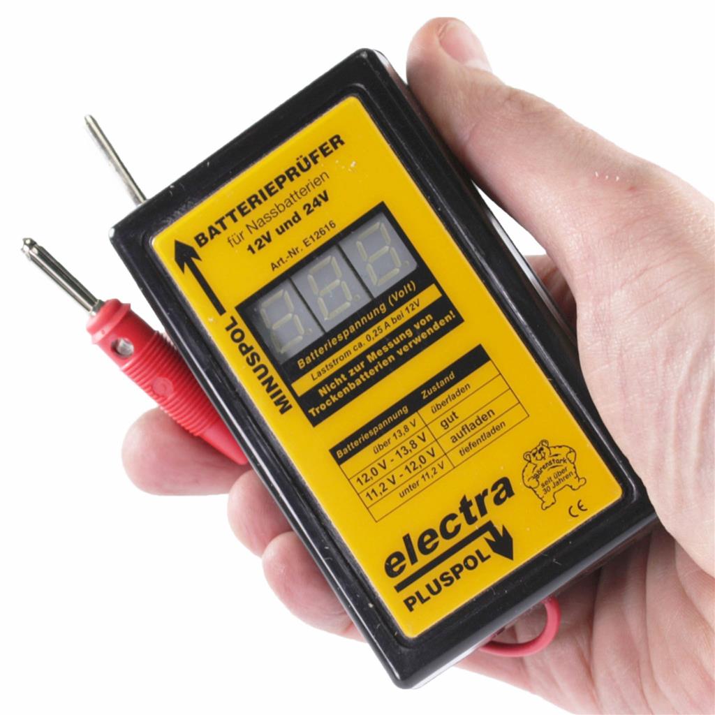 Batterie Prüfer »Digital« Prüfer für 12v-24v · Nassbatterie