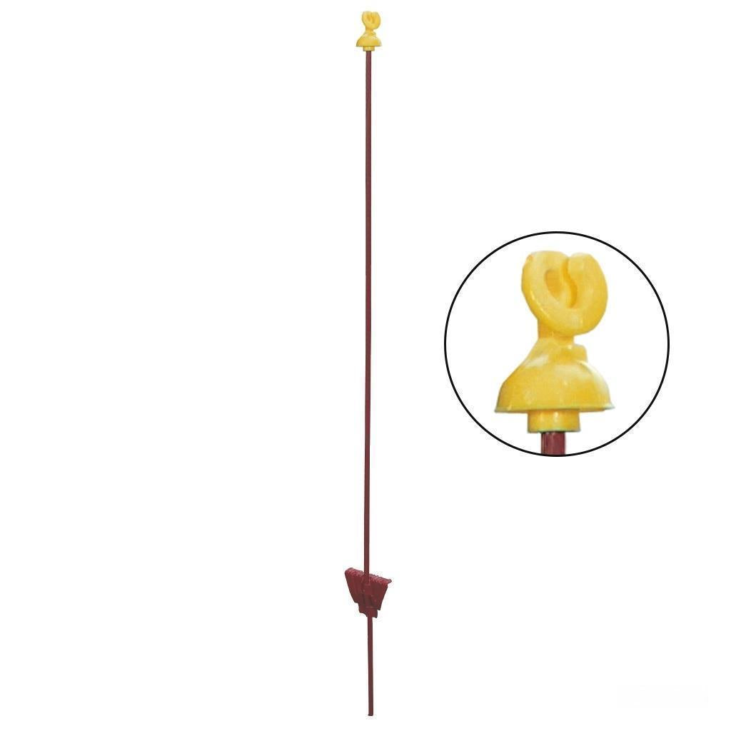 Weidepfähle »Schnecke« 10x, Federstahl Eisen · rund 7mm, 105cm