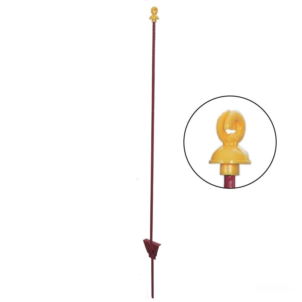 Weidepfähle »Doppelring« 10x, Metallpfähle · rund 8mm, 105cm