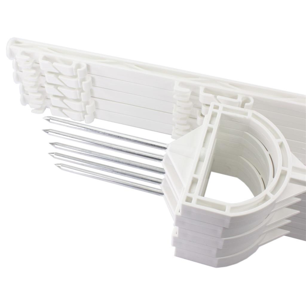 10x Steigbügelpfähle »Steigbügel« 155cm Kunststoffpfähle