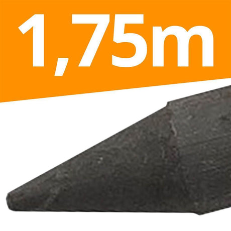 300 x Recyclingpfähle »Rund« 1,75m 4,5cm Palette