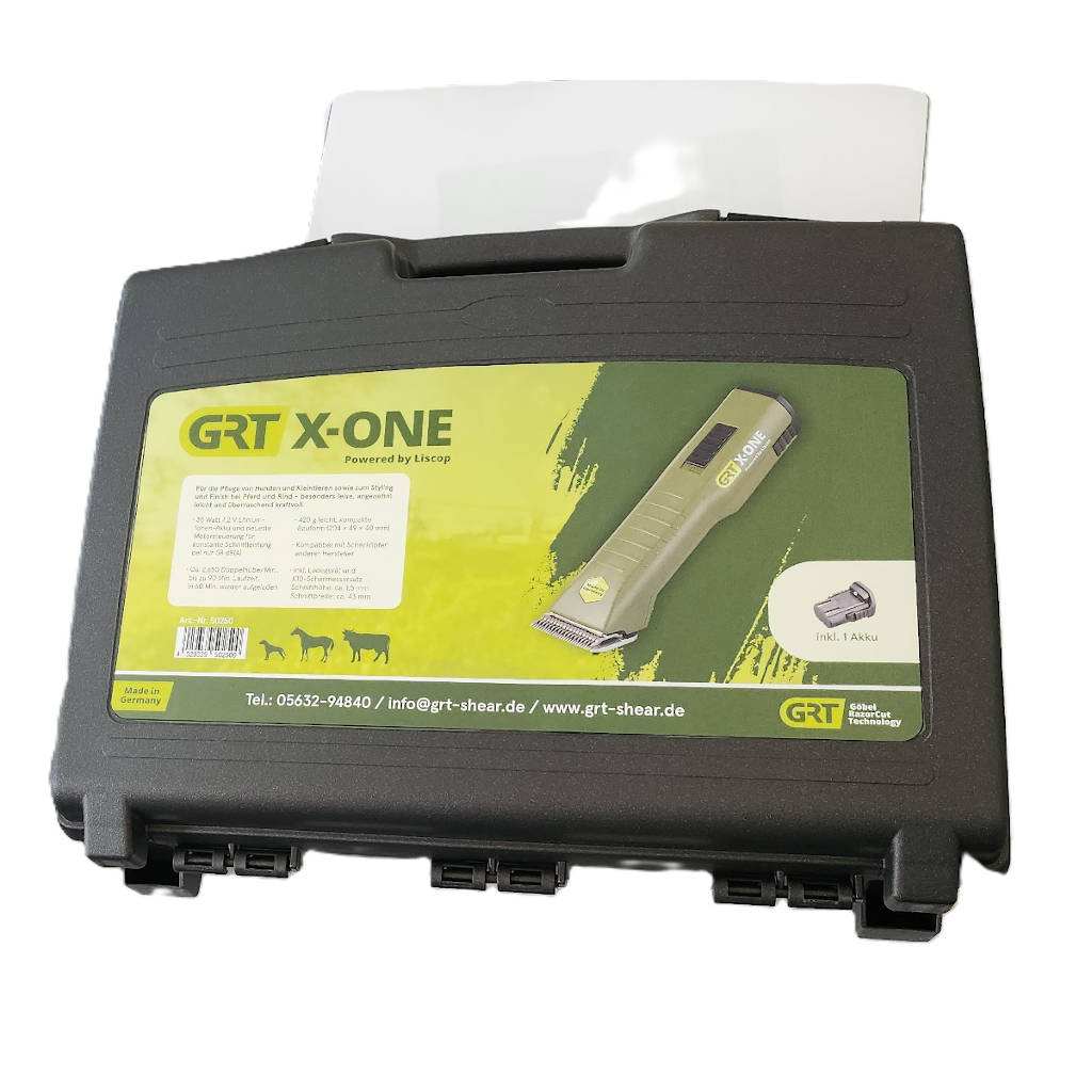 GRT »X-ONE« Horse Schermaschine für Pferde mit 2x Akkus