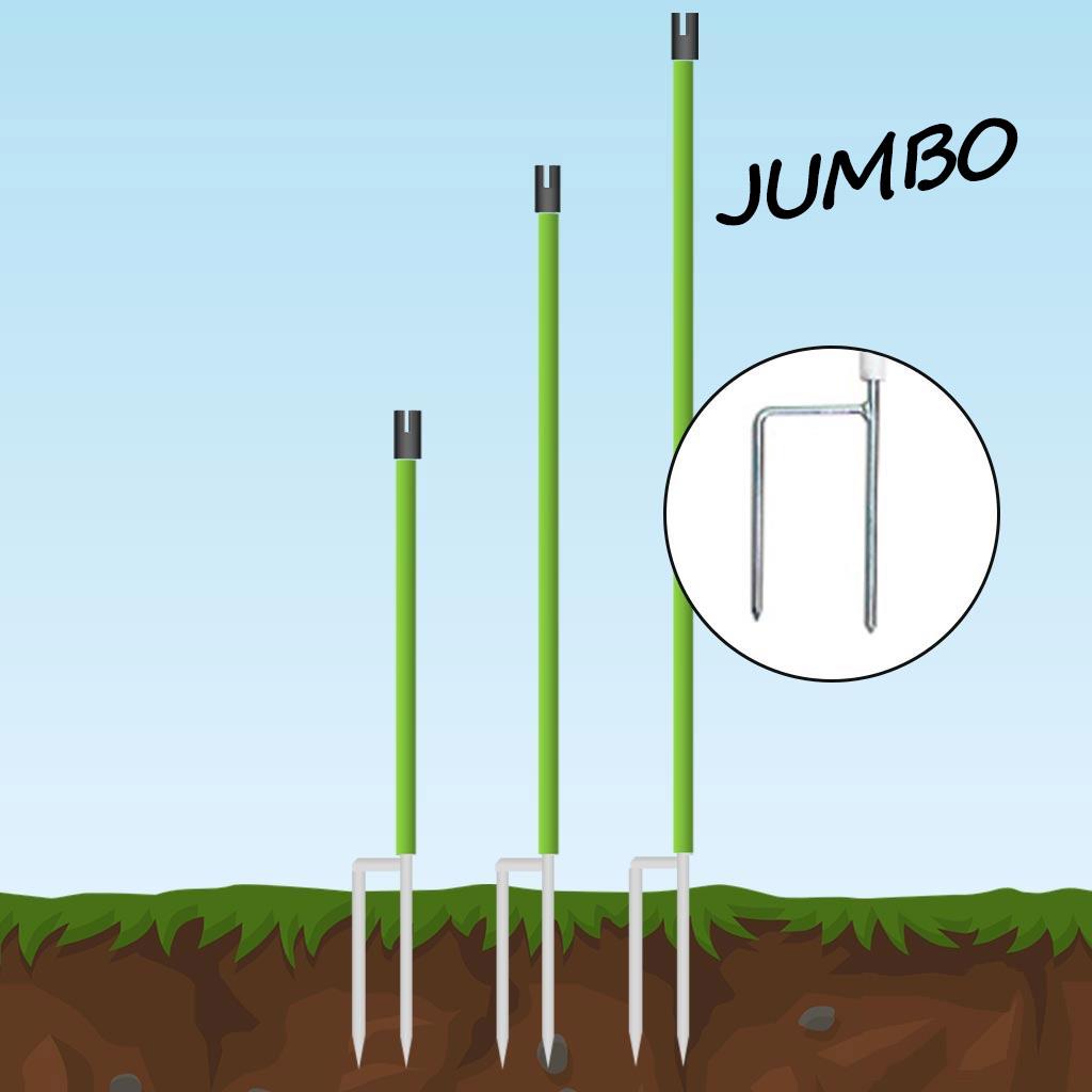 Ersatzpfähle Jumbo »Euronetz« · 2 Spitzen