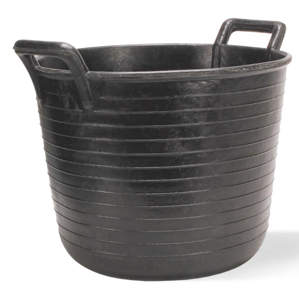 Flexibler Futtertrog »Gummi« in 4 Größen · schwarz