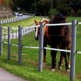 Recyclingpfähle »Rund« Zaunpfosten · 4,5cm, 1,30m