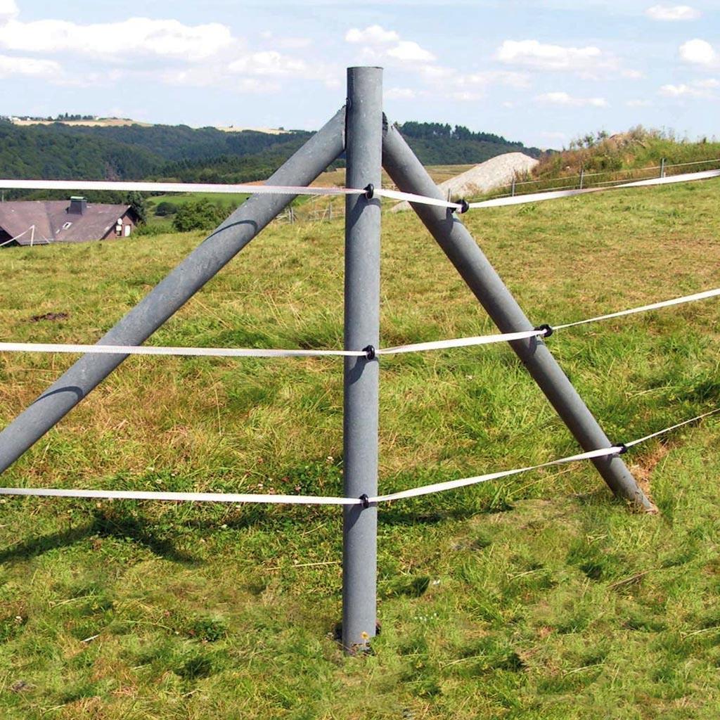 Recycling Pfähle »Rund« Zaunpfosten · 8cm, 2,00m