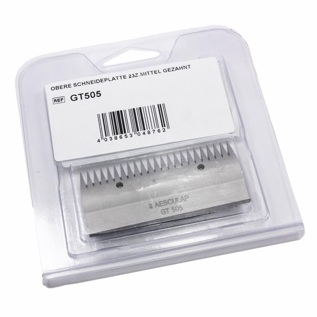 Scherkamm »Aesculap GT 505« obere Schneidplatte 23 Zähne