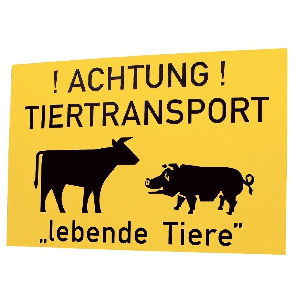 Warnschild »Tiertransport« Hinweisschild · Kunststoff, 50x31cm