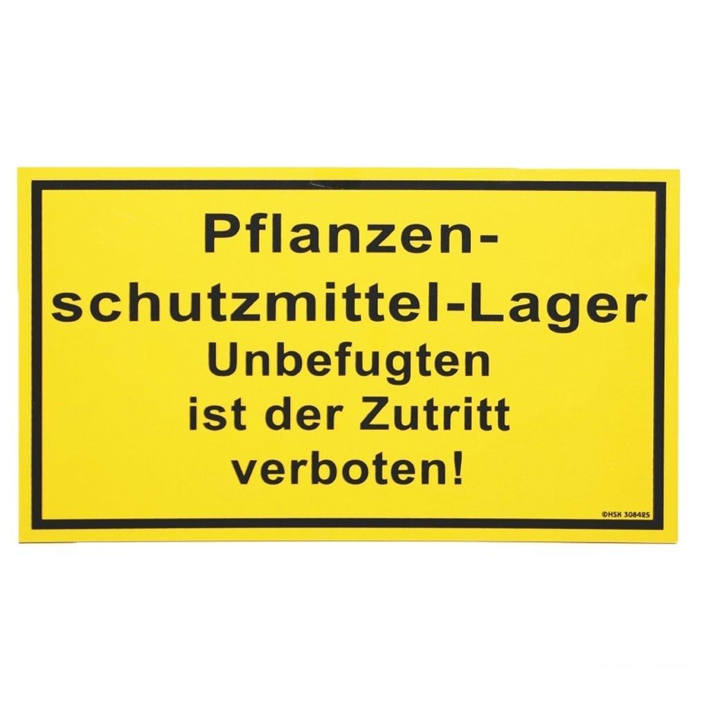 Warnschild »Pflanzenschutzmittel« Kunststoff Schild · 25x15cm