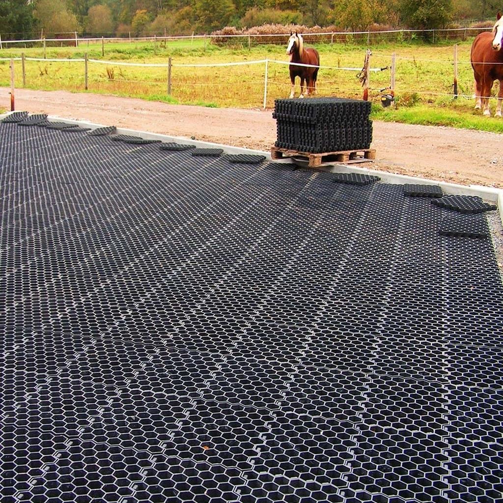 100x Paddockplatten »Rasenwaben« zur Befestigung · 50x40cm