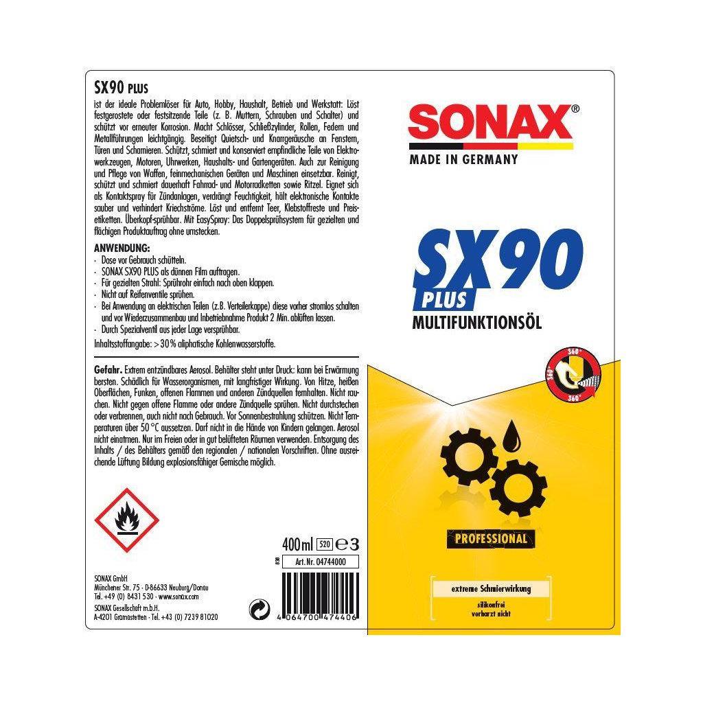 SONAX »SX90 Plus« mit EasySpray Multifunktionsöl · 400ml