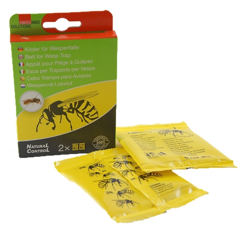 Wespenfalle »SwissInno« 2x, Köder Nachfüllpack · chemiefrei