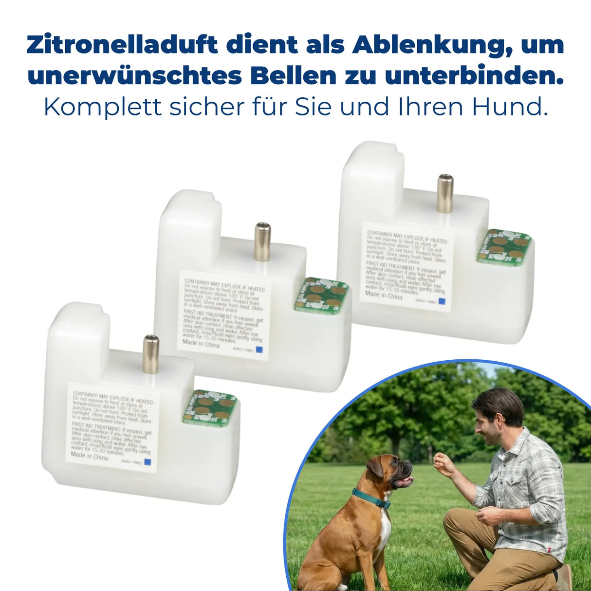 3x Nachfüllpatrone zu Petsafe Sprühhalsband »Spray Deluxe« Citronella · zitrone