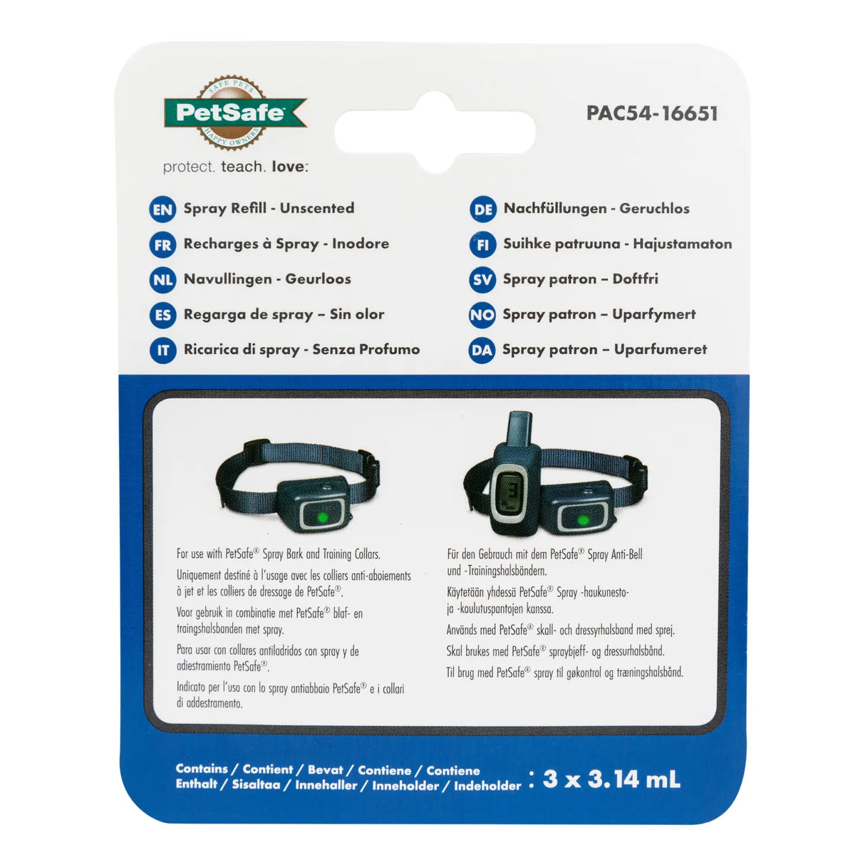 3x Nachfüllpatrone zu Petsafe Sprühhalsband »Spray Deluxe« Ersatzpatrone · geruchslos