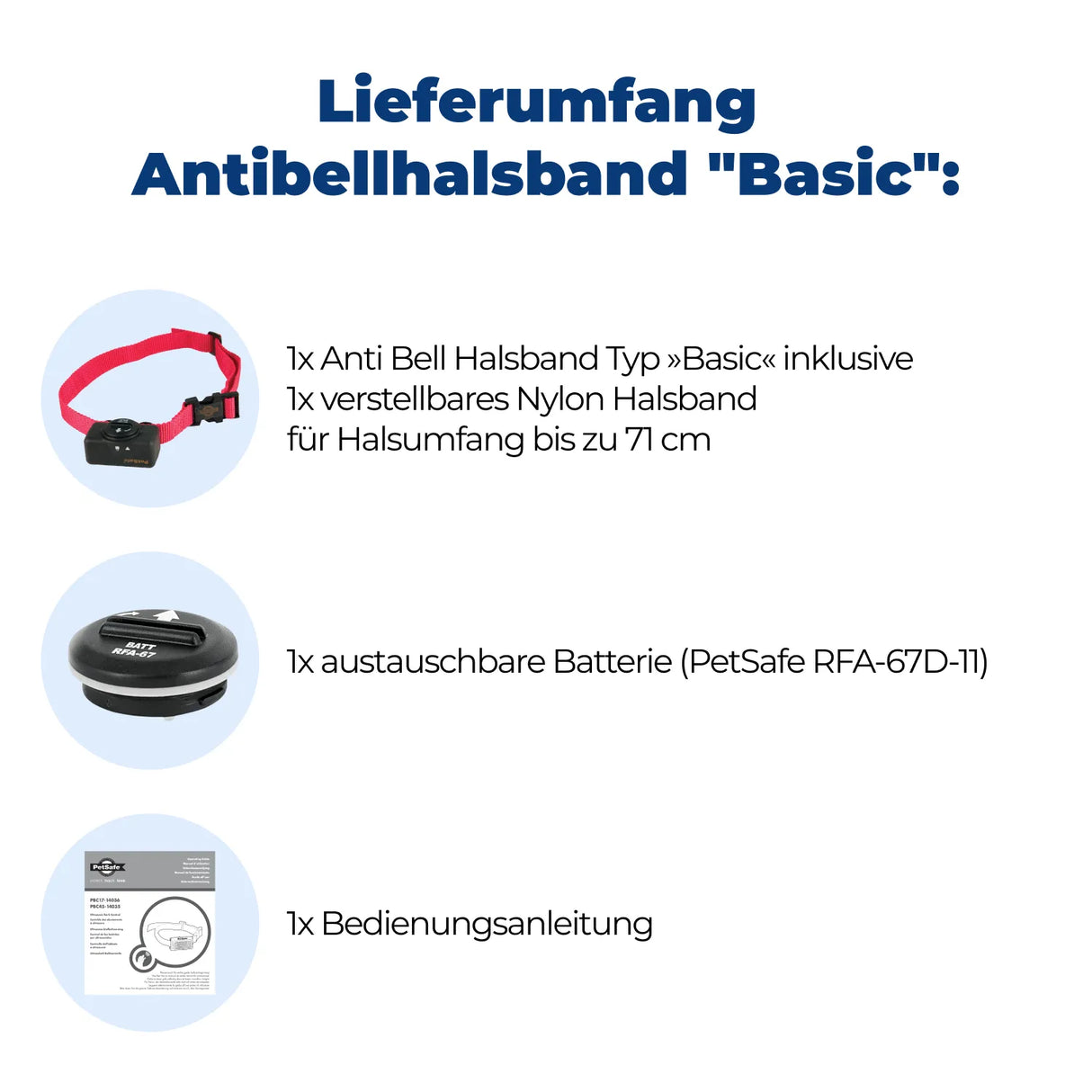 Antibellhalsband »Basic« PetSafe Stromhalsband · ab 3,6kg