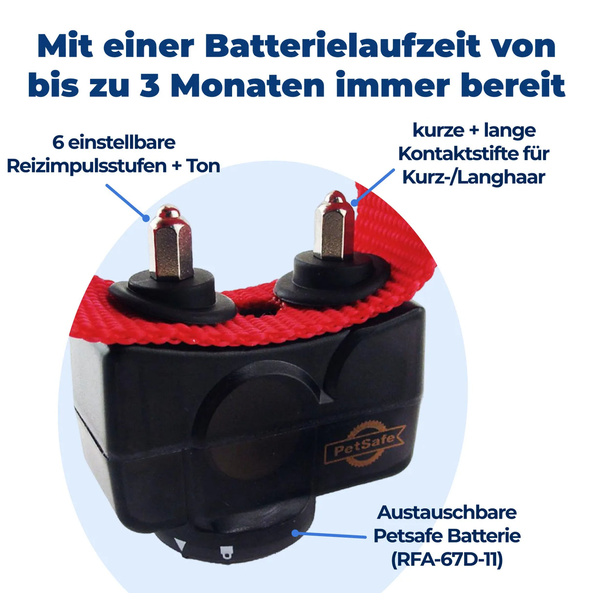 Unsichtbarer Hundezaun »Deluxe« Zusatzhalsband mit Ton, Impuls & Vibration