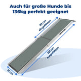 Hunderampe Deluxe »Teleskop« Extra lang 221cm · bis 136kg
