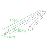 Recyclingpfahl »Rund, Eckig, Kreuz« bis 175cm